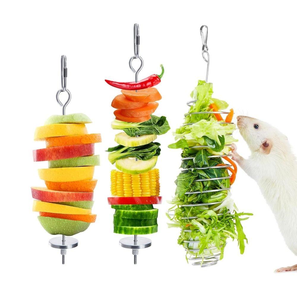 3pcs Interactive Rat Enrichment Toys Non-Toxic Bird Foraging Toy Rodent Slow Feeder Pet Supplies