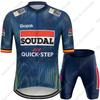 Team Soudal-Quick-Step  Cycling Jersey Set Italy Tour Cycling Clothing Men Road Bike Shirt Suit Bicycle Bib Shorts MTB Wear