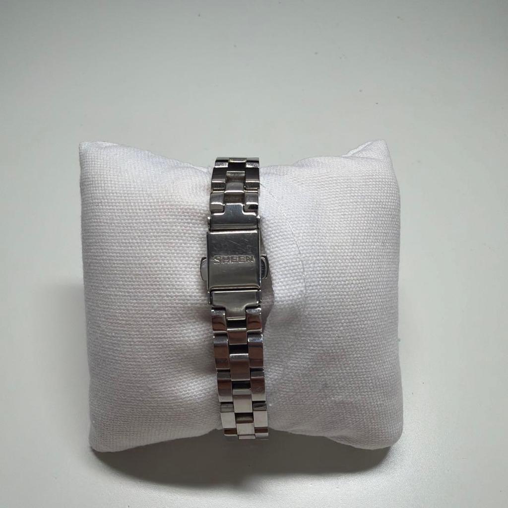 Used CASIO SHEEN watch solar charging function with date