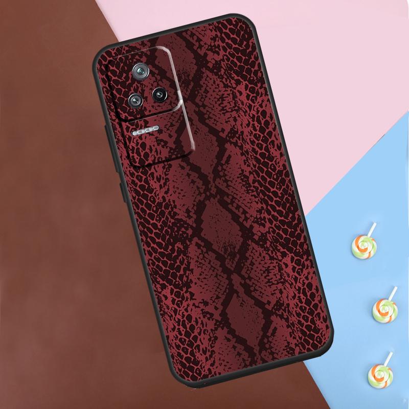 Snake Skin Case For POCO X6 Pro X3 X4 X5 F5 Pro F3 M5s Cover For Xiaomi 13T 14 13 Pro 11T 12T 12 Lite