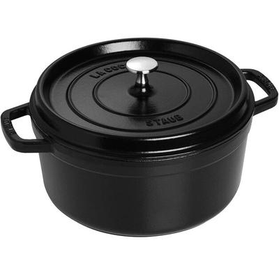 Caçarola Zwilling Staub, redonda, 24 cm, preta, 3,8 l (40500-241-0)