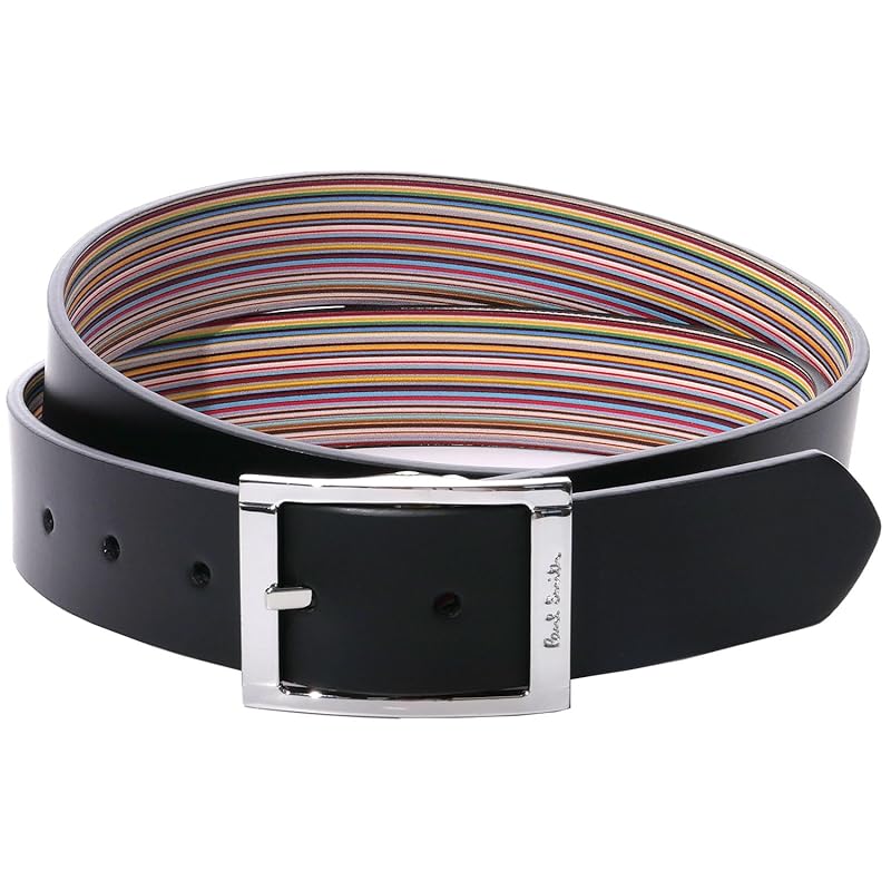 

[Paul Smith] set item men s belt M1A 7542X AMUSTR 92 Shop bag included (black)
