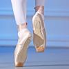 Girls Ballerina Ballet Pointe Shoes Pink Women Satin Ballet Shoes for Dancing