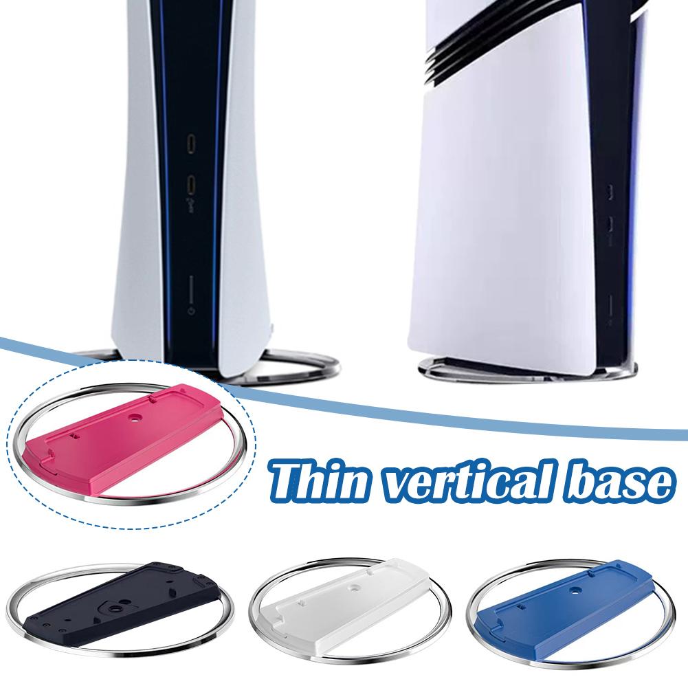 Support de Rangement Vertical Métal Mince Support de Base Métallique Pour PS5 Design Minimaliste Base Antidérapante Remplacement Support Hôte Console de Jeu