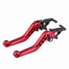 2pcs CNC Aluminum Brake Clutch Levers Red/Black Modified Brake Lever  For Dual-Disc Motorcycle