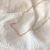 EManco 14k Gold PVD Plated Hypoallergenic Stainless Steel Heart Link Chain Necklace Jewelry Women