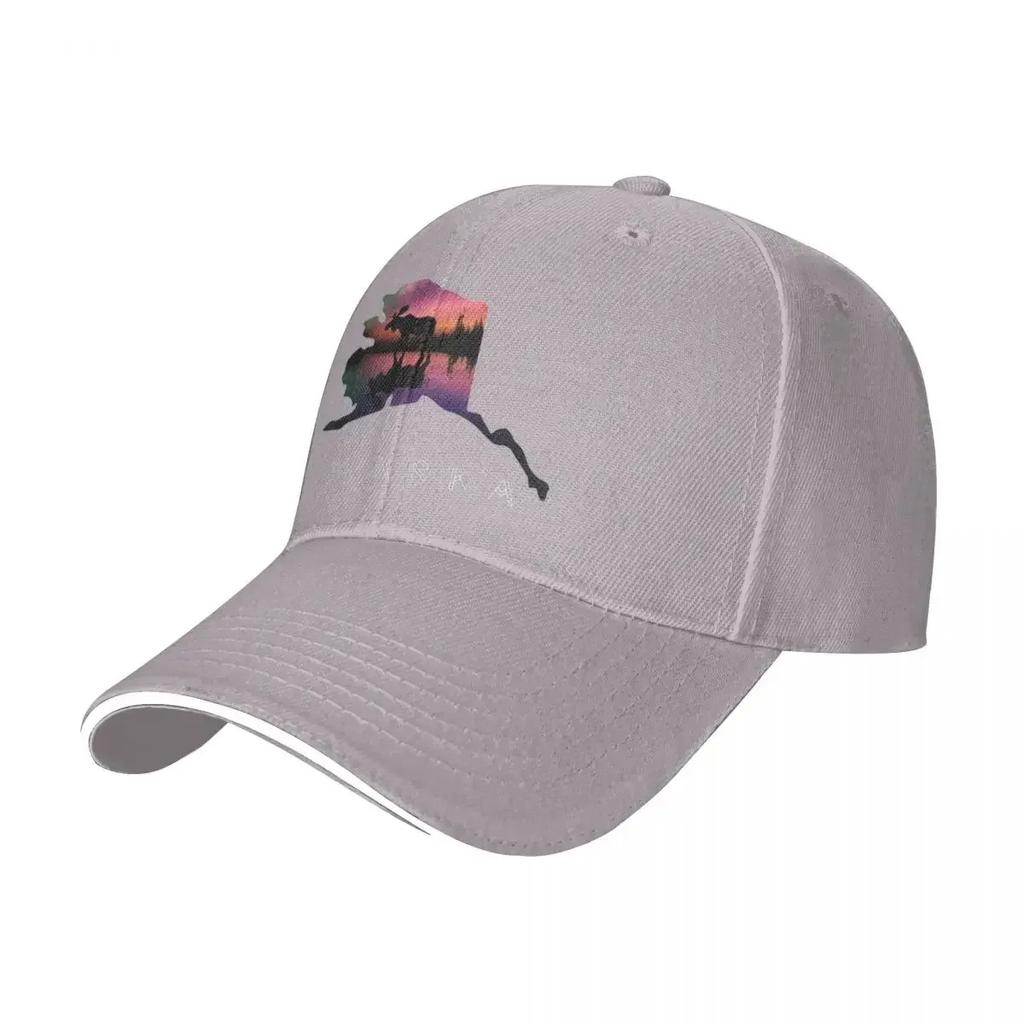 Alaskan Moose  Alaska State Sport Baseball Caps For Mens Printing Male Beach Dad Hats Hip Hop Trucker Cap