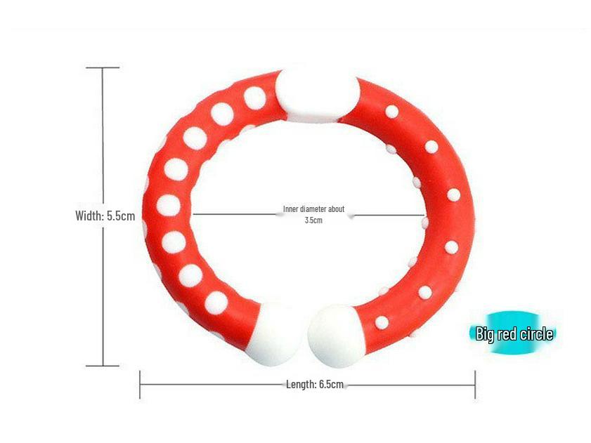 Colorful Baby Teething Ring - Rubber Hand Grip Toy with Multiple Colors, CPC CE Certified