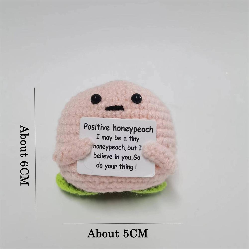 El Yapımı Pozitif Enerji Patates Bebek Ev Dekorasyonu Mini Peluş Örgü Yün Patates Bebek Sevimli Doğum Günü Hediyeleri Ofis Oda Dekoru