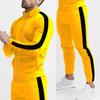Autumn and Winter Casual Men's Sports Suit Color Matching Men's Clothing