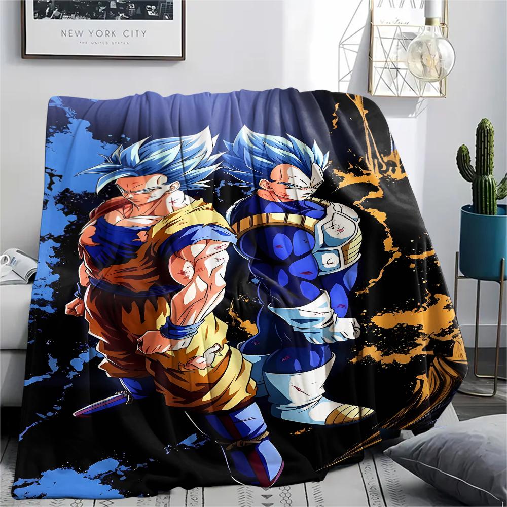 Dragon Ball Character Poster Print Flannel Blanket,High quality Comfortable for All Seasons,Home Decor,Warmth and Comfort,Perfect for Christmas Gifts