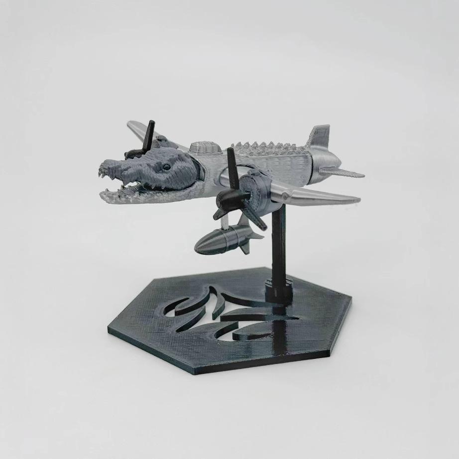 Estatueta de Tubarão Estatueta Tungtungsahur Decoração de Mesa Articulada Tralalero Tralala Ornamento de Estatueta Boneca Engraçada Brinquedo Impresso em 3D