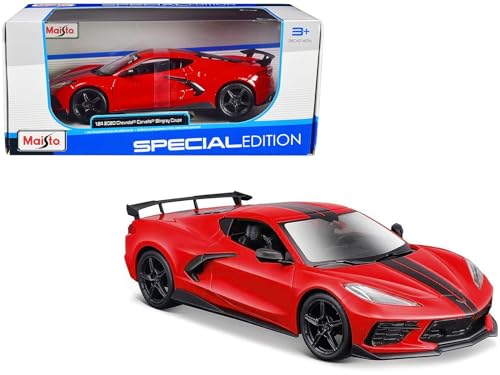 Maisto 1/24 scale diecast model of the 2020 Chevrolet Corvette Stingray Coupe (31534 RD)