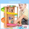 Wooden Multifunction Rotating Slide Car Toy For Baby Educational Play And Diy Fun