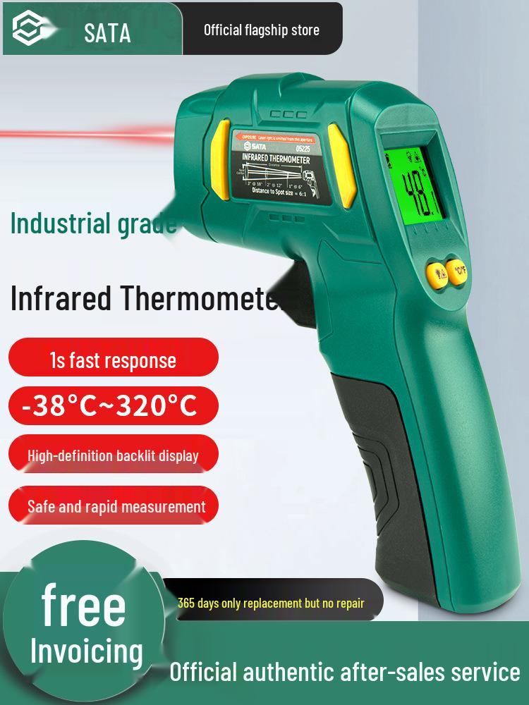 Sata Handheld Infrared Thermometer for Industrial and Kitchen Use