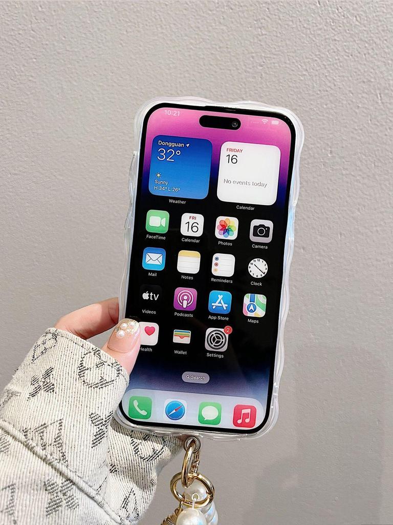 Artistic Oil Painting Flower Phone Case for iPhone 17 Pro Max/14, with 16E Bracelet and Blue Light Filter.