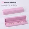 Pink Velvet Jewelry Box with Rounded Corners for Earrings, Bracelets, Rings, and Gifts
