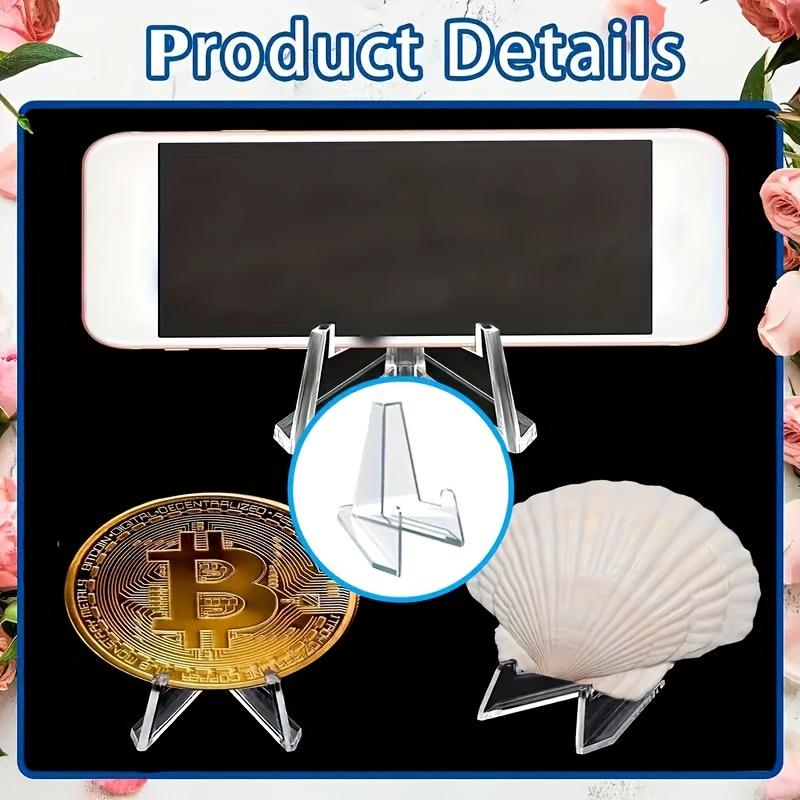 Set of 10 Display Holders, Ideal for Showcasing Collectible Coins, Medals, And Badges As Part of Table Decor