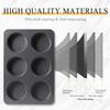 Non-stick Cake Mold Pan 6 Cup Baking Tray Non Stick Muffin Mould Cupcake Baking for Cakes Biscuit DIY Cake Kitchen Accessories