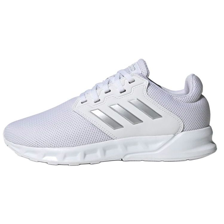 adidas Neo Show The Way Comode in Rete Ammortizzanti Antiscivolo Traspiranti Scarpe da Corsa Basse Donna Scarpe da Corsa Bianco Grigio FX3748