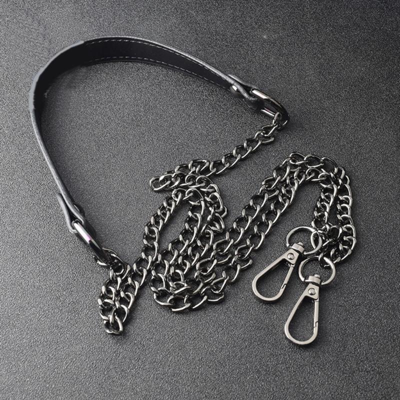 PU Leather Shoulder Strap Metal Bag Chain Replacement Belt Handbag Replacement Strap Bag Strap for Crossbody Bag
