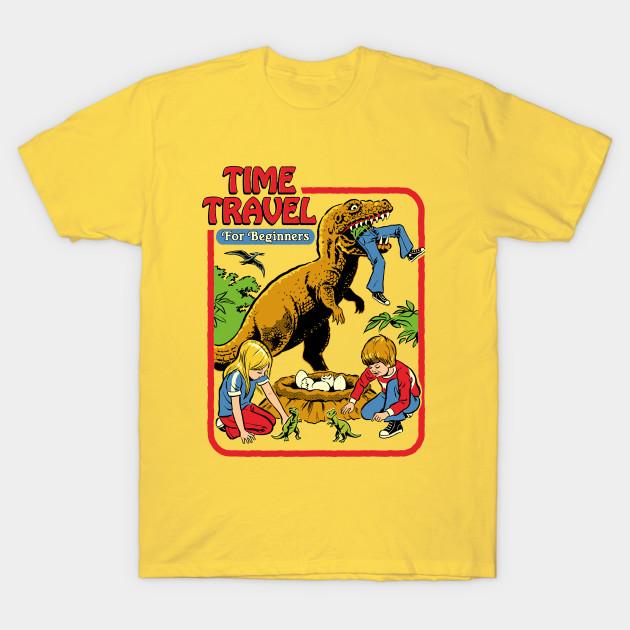 

Men Black Print T-shirt Time Travel For Beginners No-Cut Transfer Paper Print Cotton Tshirt 2XL жовтий