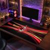 Tappetino per Mouse Grande Personalizzato AC Milan, Stampa Testo Nome Personalizzato, Tappetino da Scrivania Antiscivolo con Logo Calcio, Regalo per Gamer