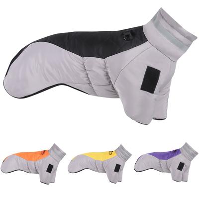 Pet Clothing, Autumn And Winter, Thickened Dog Clothing, Reflective Medium And Large Dog Yellow , Warm Cotton Clothes, Traction Clothes