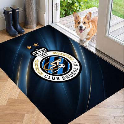 Soft Floor Carpet Club Brugge FC Pattern Area Rug Decorative Mat For Home Room Decoration