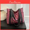 Bag Tote For Casual Yogodlns Women Space Cotton Shoulder Bag Large Capacity Ladies Puffy Handbags Quilted Work Commute Shopping Bag