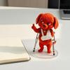 Red Dog Sign Funny Scenes Stand Clear High-Definition Acrylic Material