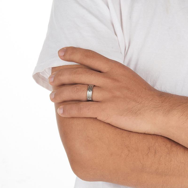 Huajie Atlantis Ring: Stylish Silver/Gold/Rose Gold for Men & Women, Perfect for Festivals.