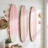 3PCS Summer Theme Wooden Surfboard Ornament Hawaiian Style Ocean Surfboard Decor  Home Wall Decor