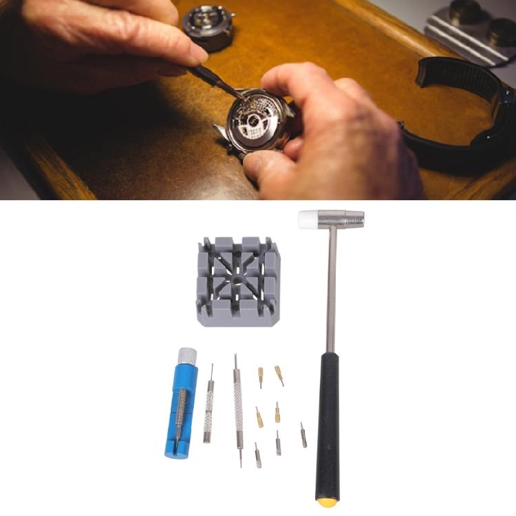 Watch Repair Tools Set For Bracelet Adjustment Contains Corrosion Resistant Metal Pins With Compact Organizer