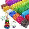 100 Shiny Plush Soft Iron Wires, Suitable for Art and Handmade Crafts, Mixed Color Decorations DIY Materials for Christmas Gifts