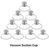 10PCS Vacuum Suction Cup Hooks 50mm Clear Sucker Glass Suction Pad Bathroom Strong Suction Cup for Car Glass Bathroom Window