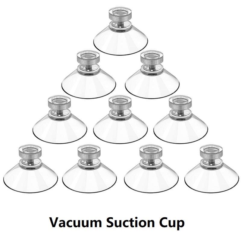 10PCS Vacuum Suction Cup Hooks 50mm Clear Sucker Glass Suction Pad Bathroom Strong Suction Cup for Car Glass Bathroom Window