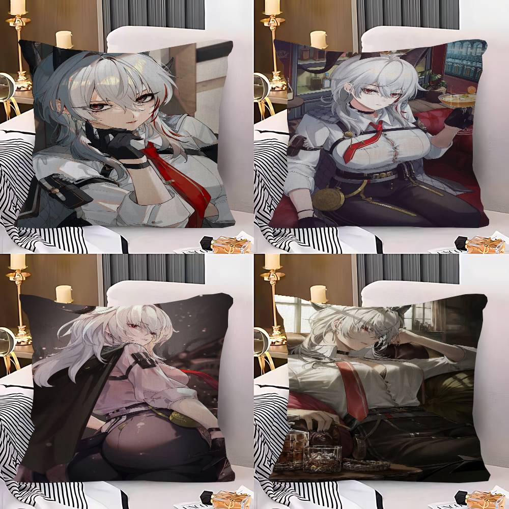 Zani Game W-Wuthering Waves Pillow Cushion Cover Pillowcase Living Room Sofa Home Decor Customized