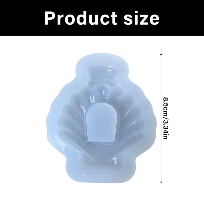 Food Grade Silicone Shell Mold for Perfume Bottle Glitters Decorating Realistic Design Easy Releasing Crafting Tool
