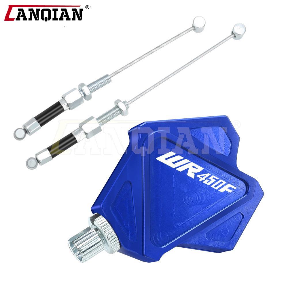 WR450F Dirt Bike Brake Clutch Levers Stunt Clutch Easy Pull Cable System Set For YAMAHA WR 450 F 2001-2023 Motocross Accessories