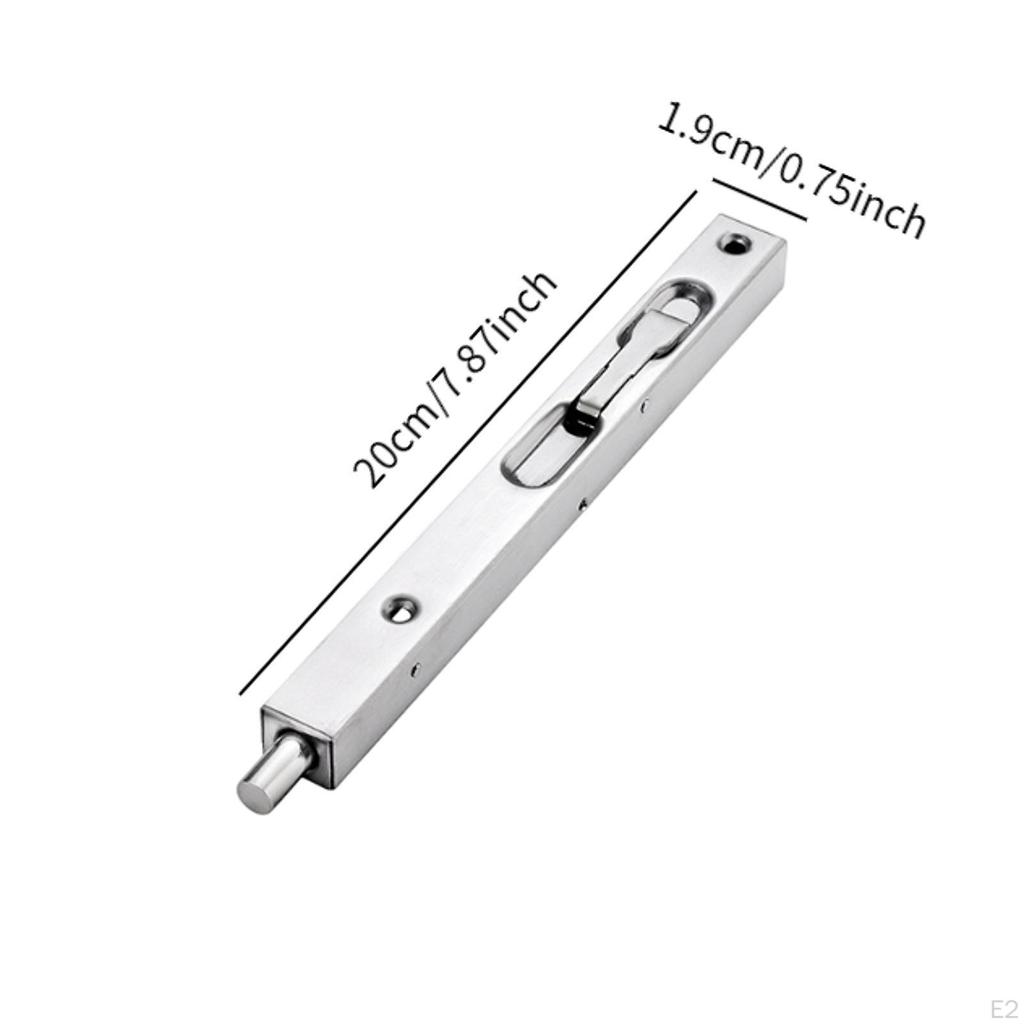 Flush Bolt , Sturdy Wear Resistant Easy To Use Practical Hardware Concealed Latch for Apartment