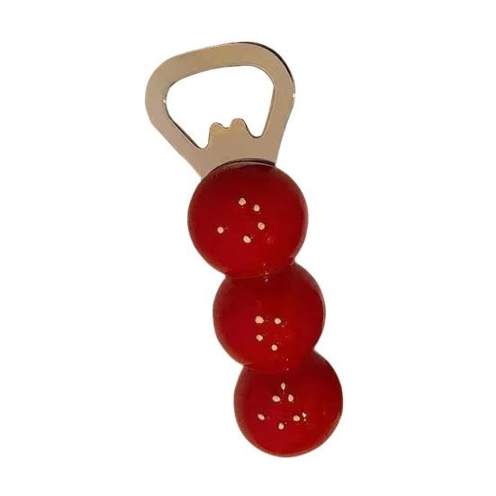 

3D Cheese Bottle Opener Refrigerator Magnet Tanghulu Bottle Opening Tool Fridge Magnet Accessories Home Office Kitchen Decoration A
