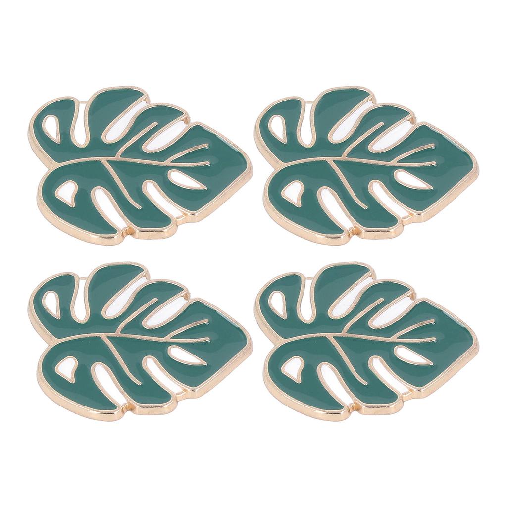 4Pcs Needle Minder Set DIY Magnet Cross Stitch Embroidery Accessories Green Leaves