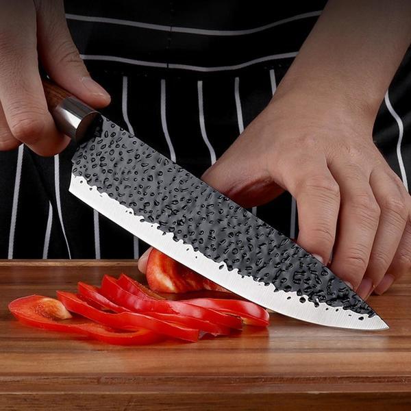 Küchenmesser, Kochmesser, japanisches Kochmesser, Edelstahl, Brotmesser, Fleischerbeil