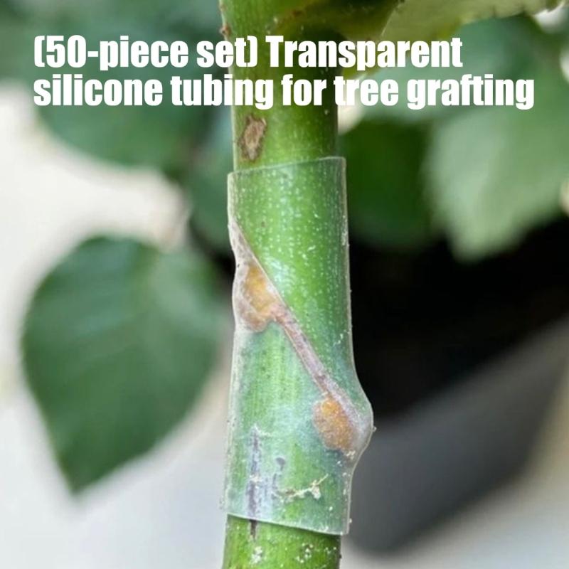 50pack Advanced Grafting Aid Sleeves Quick Setups Silicones Grafting Sleeves Suitable For Multiple Tree Types