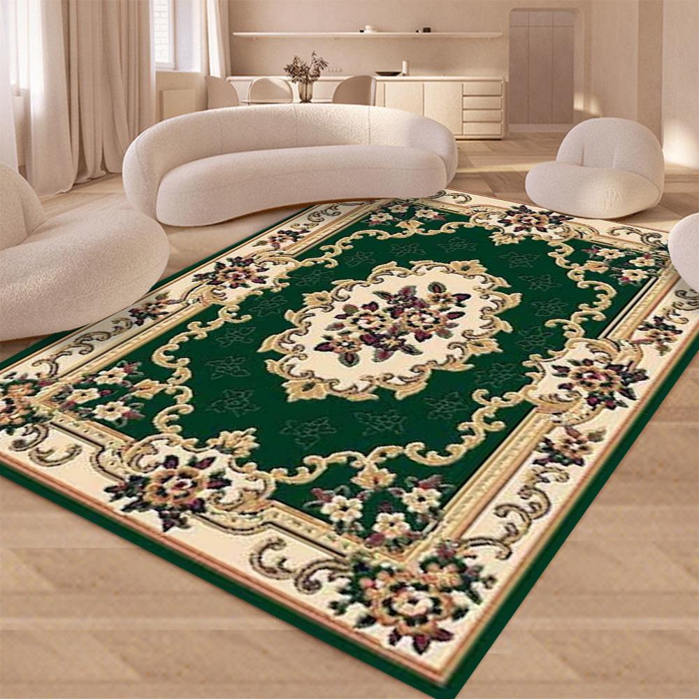 Classic Persian Red Luxury Rug for Living Room Bedroom Premium NonSlip Carpet Elegant Tea Table Kitchen Floor Mat Home Decor