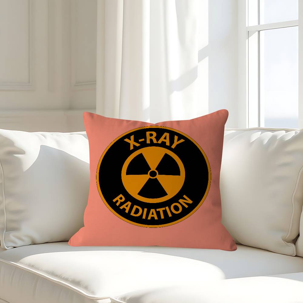 

Creative R-Radiation Logo Personalized Picture Text Home Decorative Pillows Household Gifts 45x45cm 16x16Inch