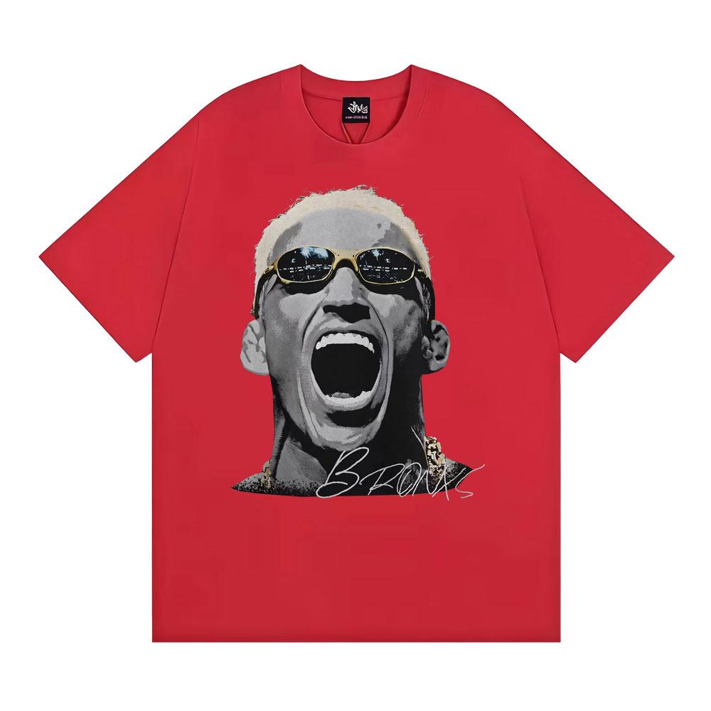 Limitiertes Charles Oliveira Big Face Vintage Grafik T-Shirt Mann Mode Trendige Coole T-Shirts Herren Übergroßes 100% Baumwoll T-Shirt