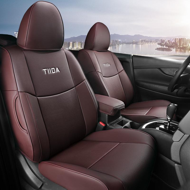 

Genuine Leather Full Car Seat Cover for Tiida - Universal Four Seasons Model Tiida Full Faux Leather