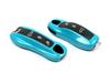 Porsche Key Shell for Cayenne, Macan, 911, Panamera, 718, Taycan - Miami Blue